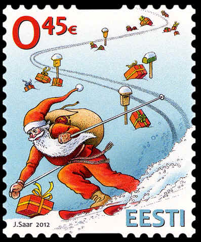 Estlands julfrimärken 2012
