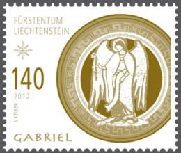 Liechtenstein julfrimärke 2012, Ärkeängeln Gabriel