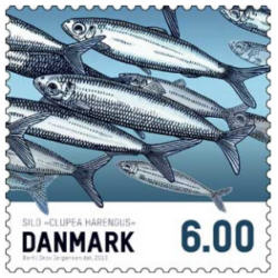 Frimärken Danmark Matfisk Sill