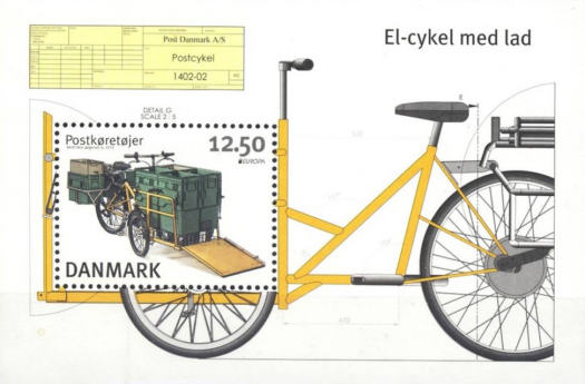 Danmark frimärken 20130304 Europa 2013 - Postfordon
