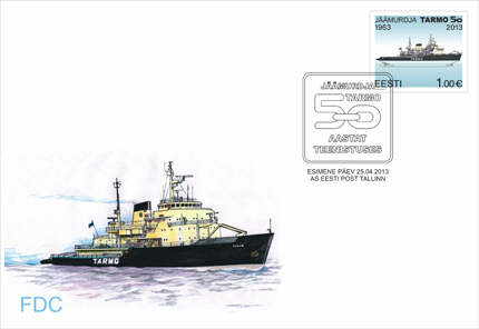 Estland fdc 20130425 Isbrytaren Tarmo