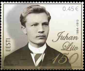 Estland frimärke 20140430 Juhan Liiv