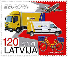 Lettland frimärken 20130308 Europa 2013
