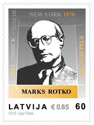 Lettland frimärken 20130925 Mark Rothko