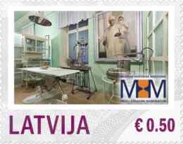 Lettland frimärken 20140228 Pauli Stradins Medicinhistoriska Museum