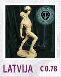 Lettland frimärken 20140228 Jacob Primanis Anatomiska Museum