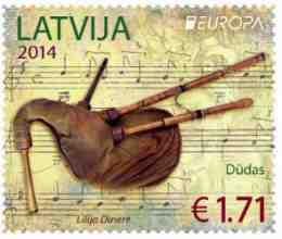 Lettland frimärken 20140411 Europa 2014