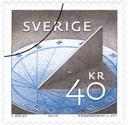 Frimärke Sverige Solur och barometer