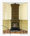Frimärke Sverige Kakelugnar